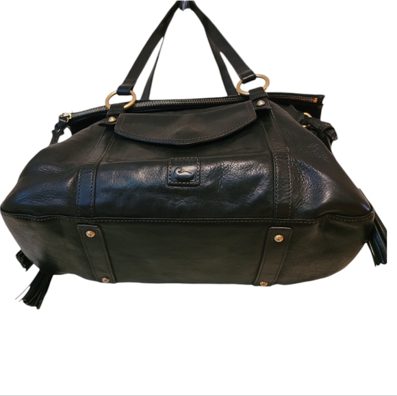 DOONEY & BOURKE | Extra Large Florentine Satchel, Brass Hardware - Picture 5 of 8